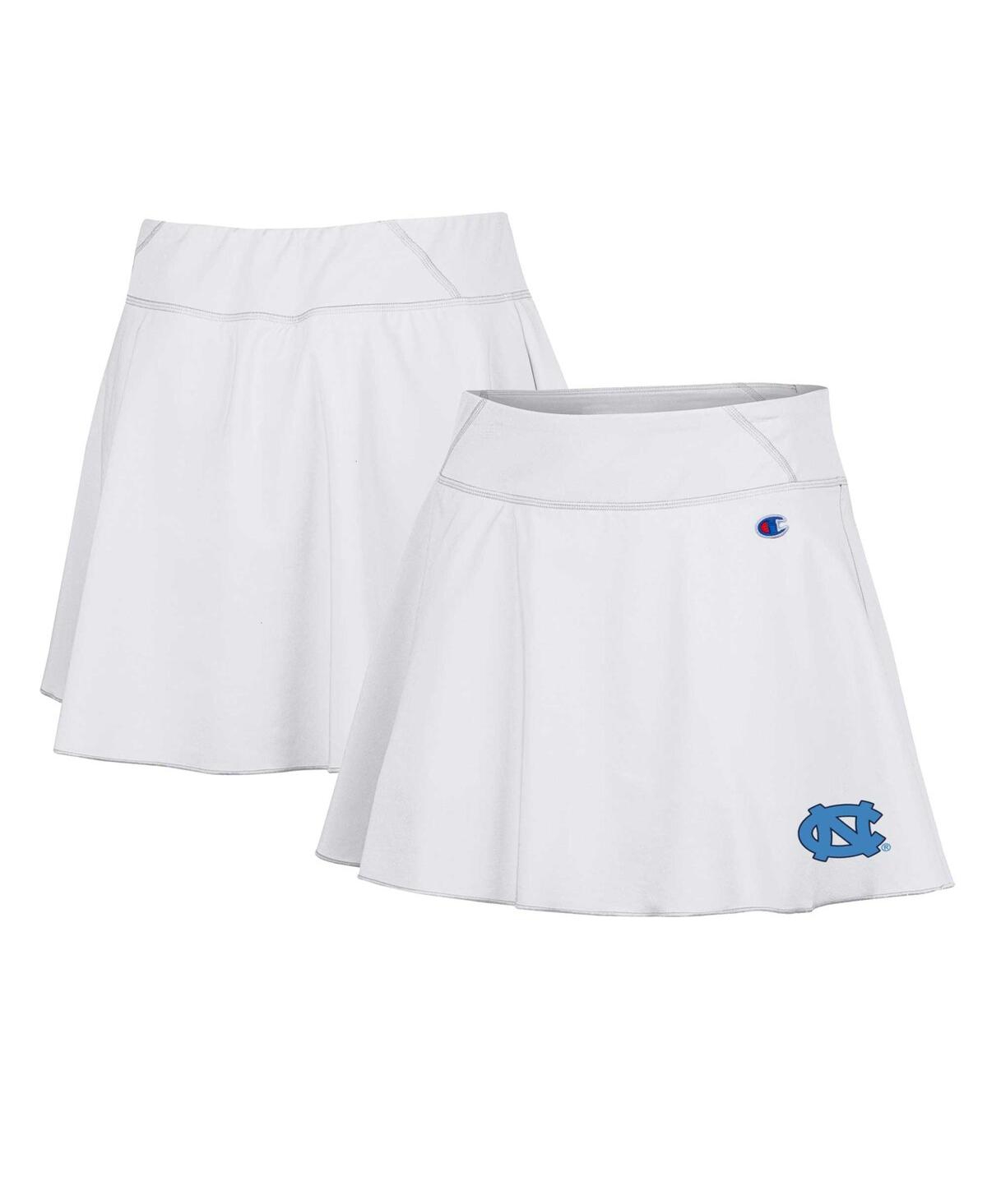 Champion Women's White North Carolina Tar Heels Tailgate Soft Touch Skort