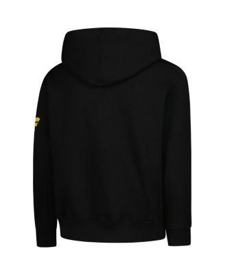 Big Boys and Girls Black Pittsburgh Penguins Authentic Pro Wordmark Fleece Pullover Hoodie