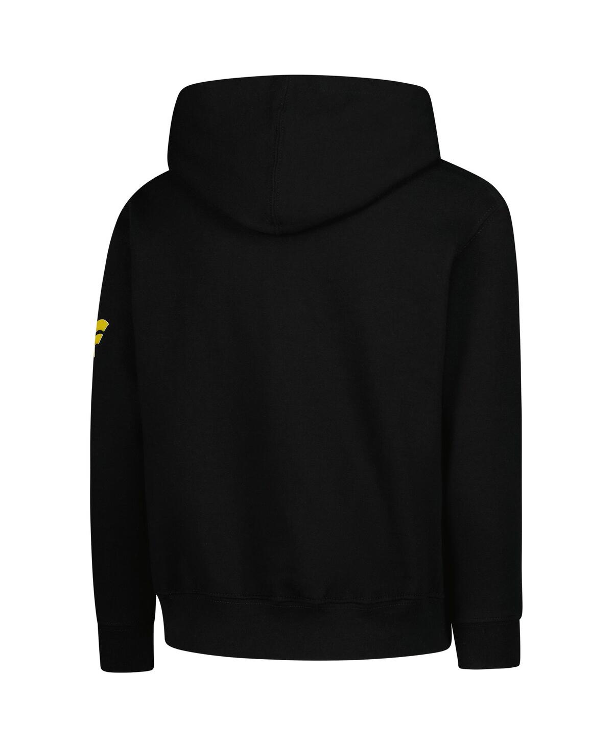 Outerstuff Big Boys And Girls Black Pittsburgh Penguins Authentic Pro Wordmark Fleece Pullover Hoodie In Black