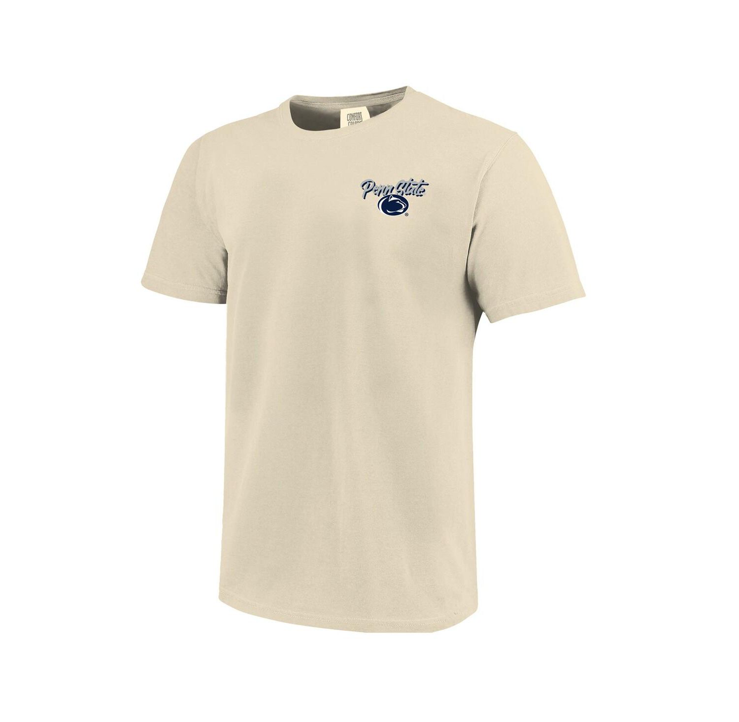 Men's Natural Penn State Nittany Lions Comfort Colors Hand-Drawn Campus Stack T-Shirt