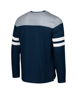 Men's Navy/Silver Dallas Cowboys Adaptive Hail Mary Long Sleeve T-Shirt