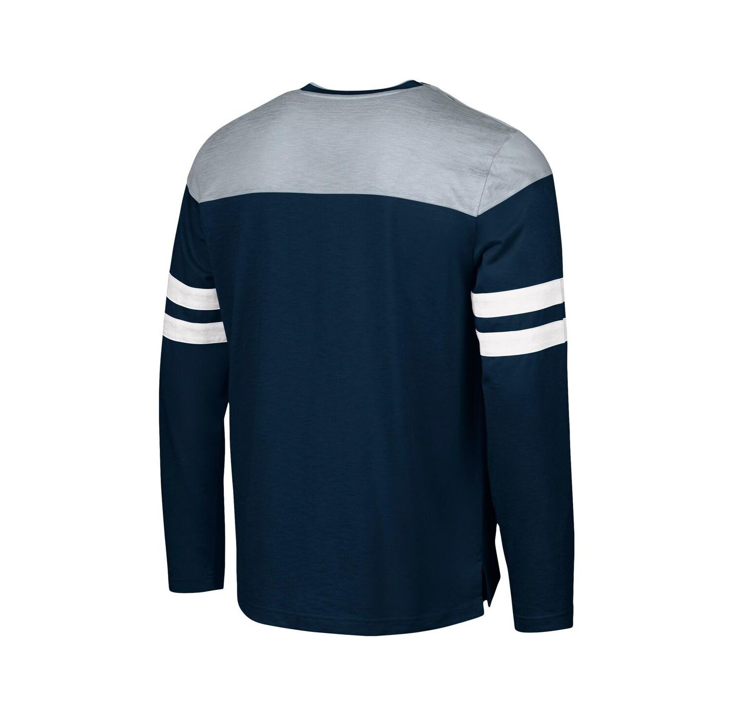 Men's Navy/Silver Dallas Cowboys Adaptive Hail Mary Long Sleeve T-Shirt