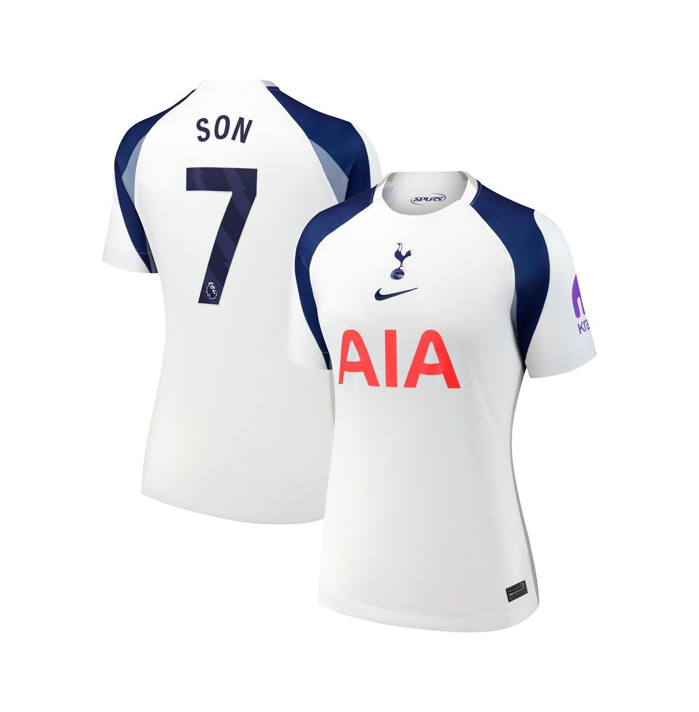 Женский топ Nike Son Heung-Min White Tottenham Hotspur 2025/26 Home Replica Jersey — фото 1