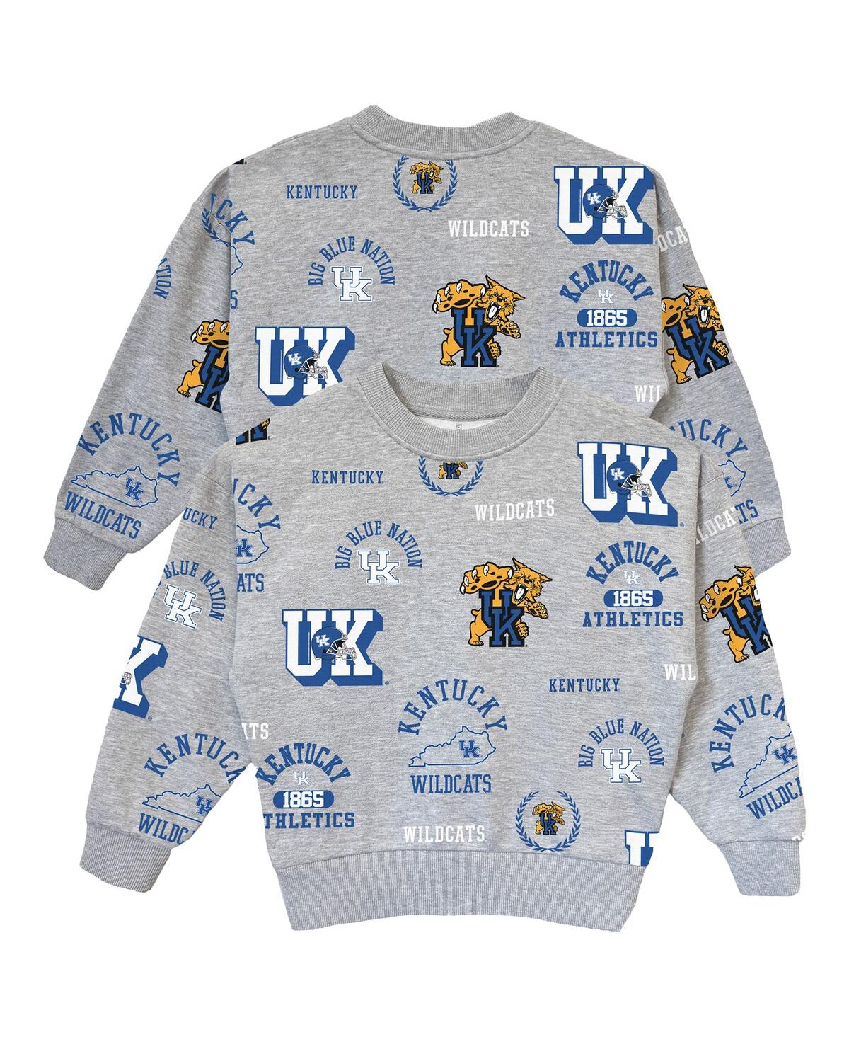 Gameday Couture Big Girls Gray Kentucky Wildcats Always On Repeat Pullover Sweatshirt In Gray