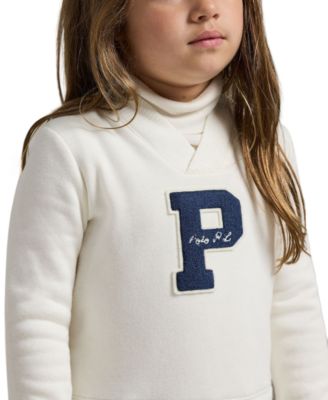 Girls' 2T-6X Letterman Long Sleeves Sweatshirt Dress