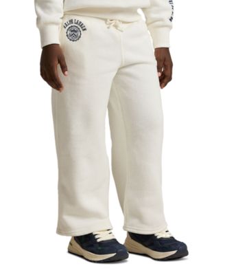Girls' 2T-6X Logo Crest Wide-Leg Pants