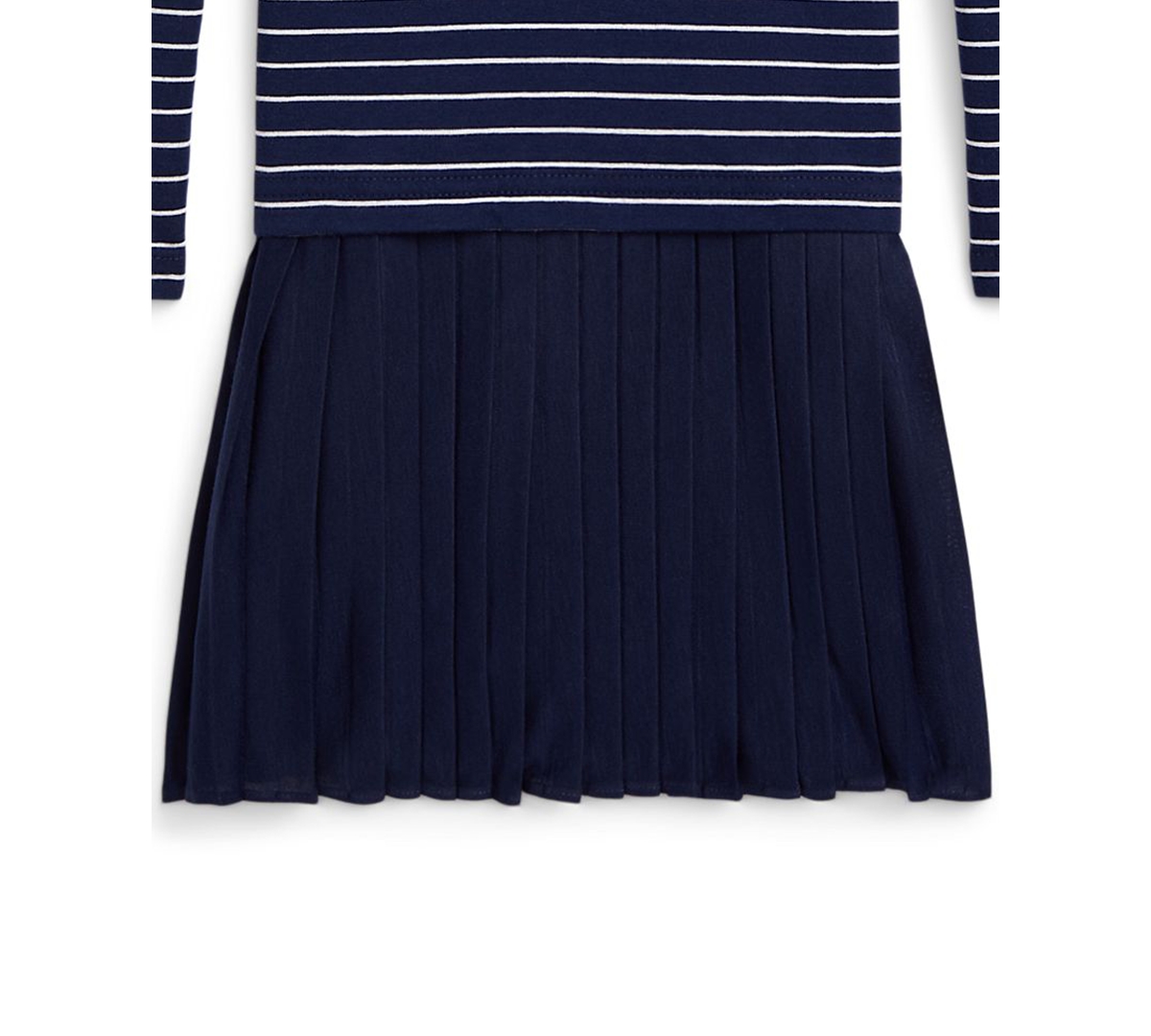 Polo Ralph Lauren Girls 2T-6X Striped Stretch Turtleneck Dress