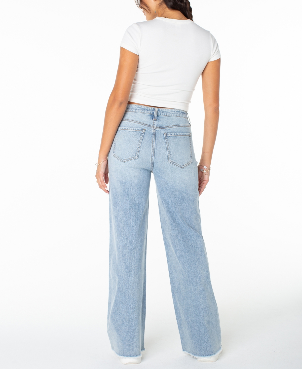 Celebrity Pink Women's Wide Leg Jeans In Blue
