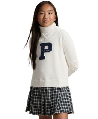 Girls' 7-16 Letterman Sweatshirt Dress