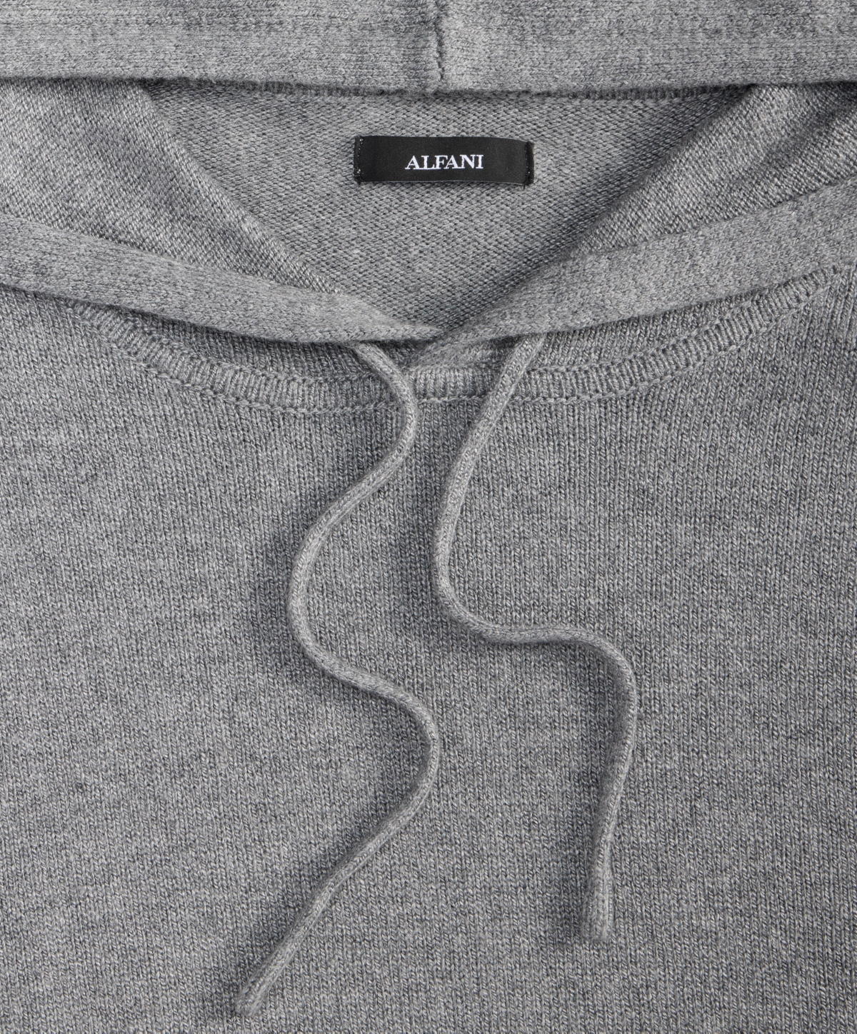 Alfani Men's Long-sleeve Cashmere Blend Sweater Hoodie, Macy's Exclusive In Gray