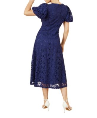 Women's Lace Midi Skater Dress