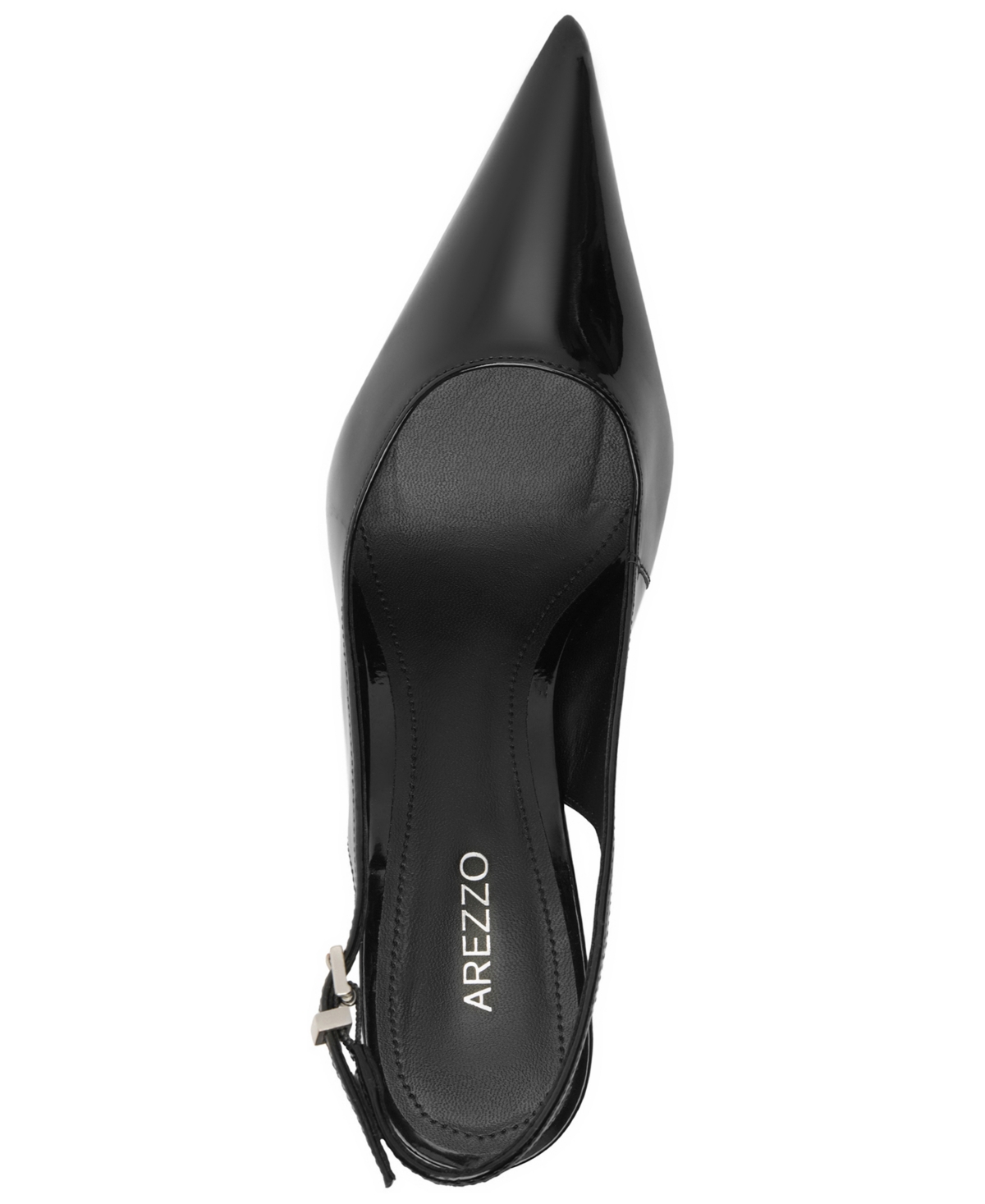 Arezzo Rowen Slingback Pointed Toe Wedge Pump In Black