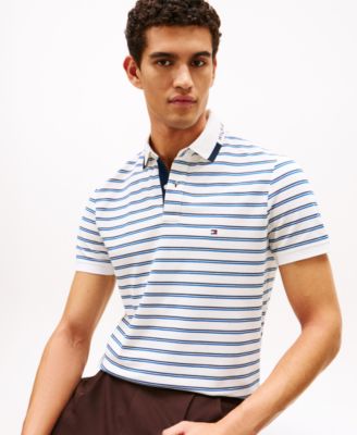 Men's Pique Graphic Collar Polo Shirt