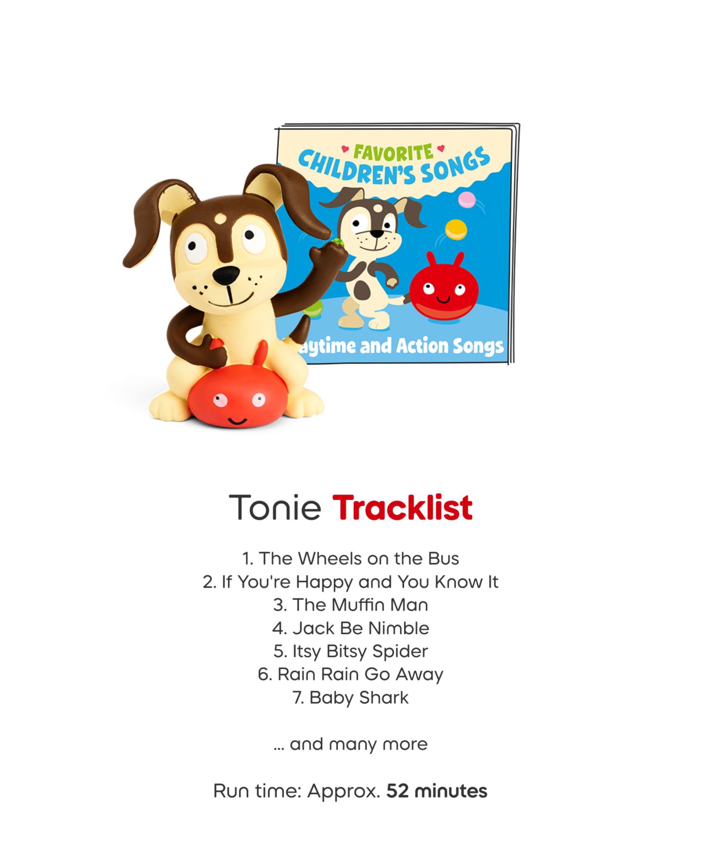 Стартовый набор Tonies Playtime Puppy с аудиоколонкой Toniebox 2, красный — фото 6