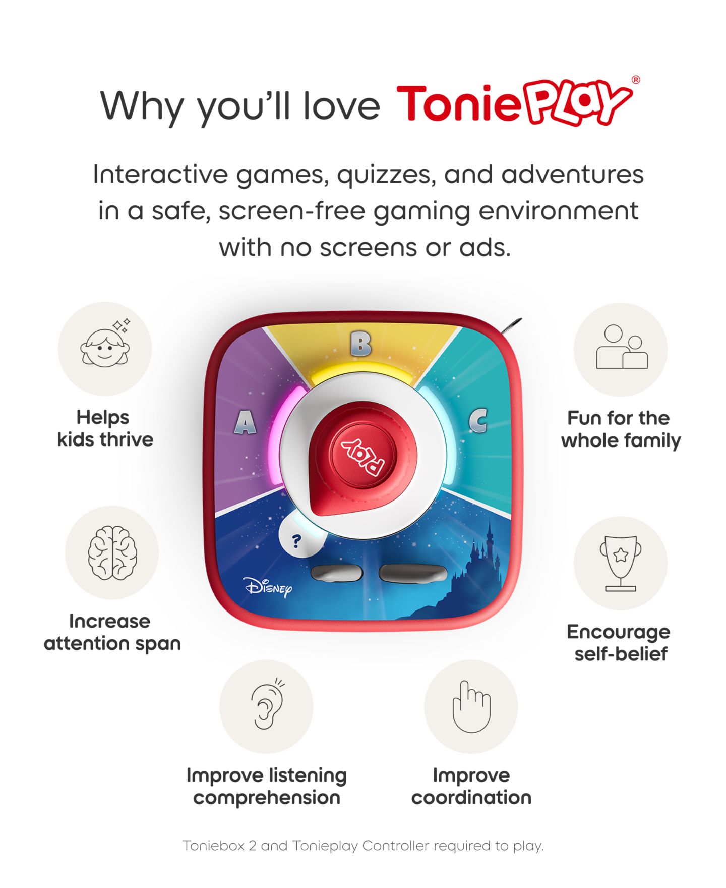 Детские игрушки Tonies Tonieplay Set Disney Quiz Kingdom Game — фото 5