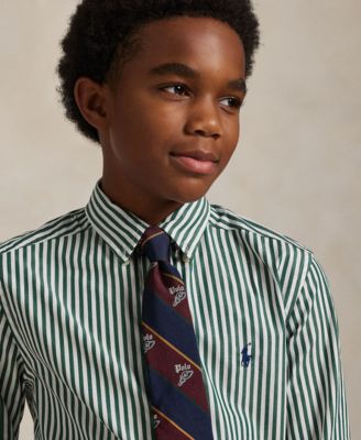 Big Boys Plaid Brushed Cotton Oxford Work shirt