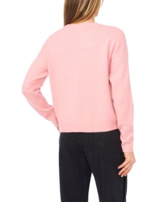 Women's Sequin Bow Long Sleeves Sweater