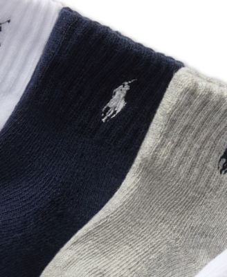 Baby Boys Polo Baby Sport Quarter Socks, 6 Pack