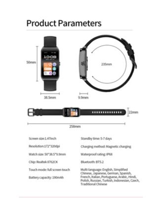 1.47" HD Smart Watch Multifunctional for Women Men With Health Monitoring, Bluetooth Calling，Intelligent Reminder IP68