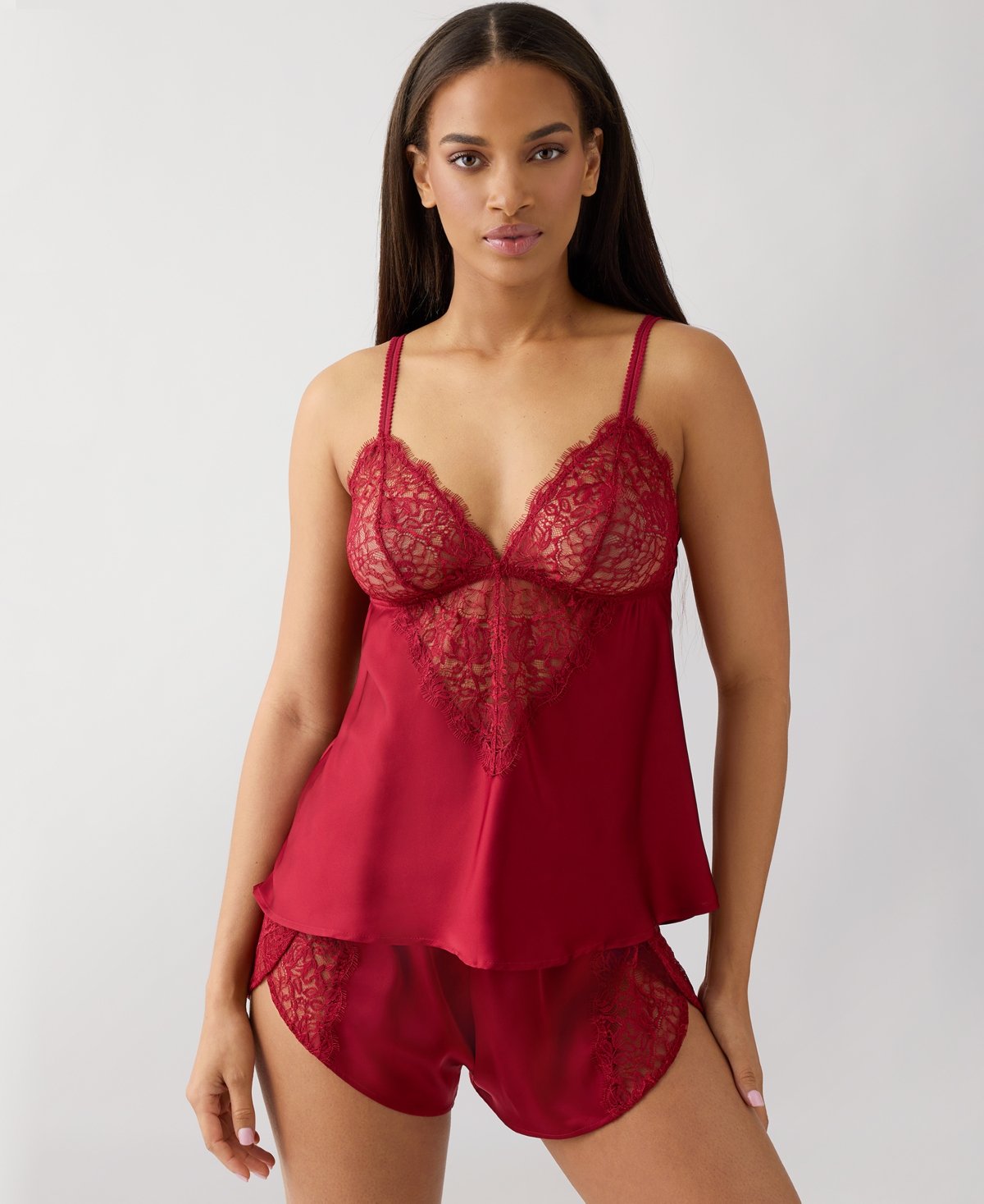 B.tempt'd By Wacoal Women's Camisole Flared Bodice Bra In Red