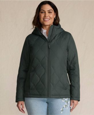 Plus Size FeatherFree Quilted Insulated Jacket