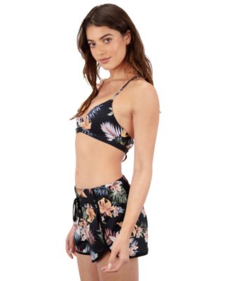 Women's Lily Lux Aquas Printed High Rise Boardshort