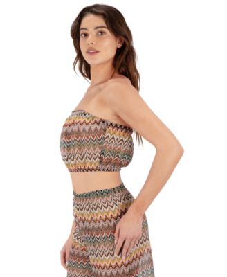 Women's Chevron Strapless Tube Top