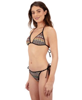 Women's Chevron Knit Moderate Tie Side Bottom