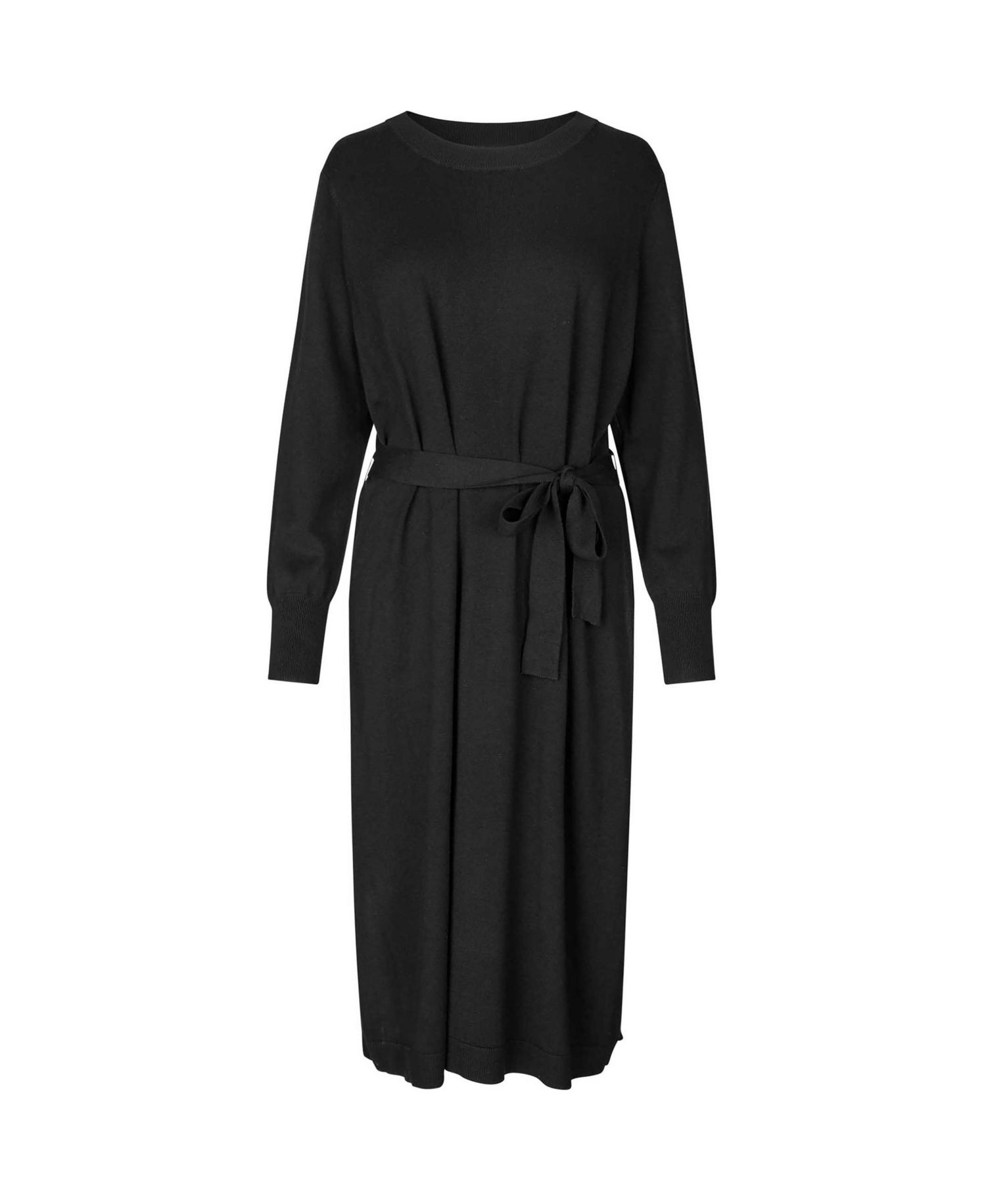 Women's Long Sleeve Belted Waist Dress