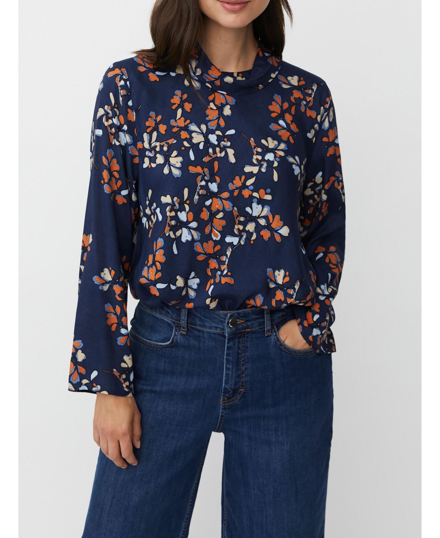 Women's MaDalmora High Neck Long Sleeve Top