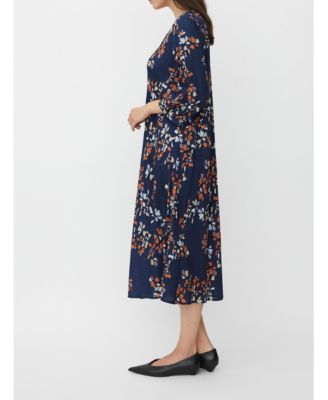 Women's MaNorelle V-Neck 3/4 Sleeve Midi Dress