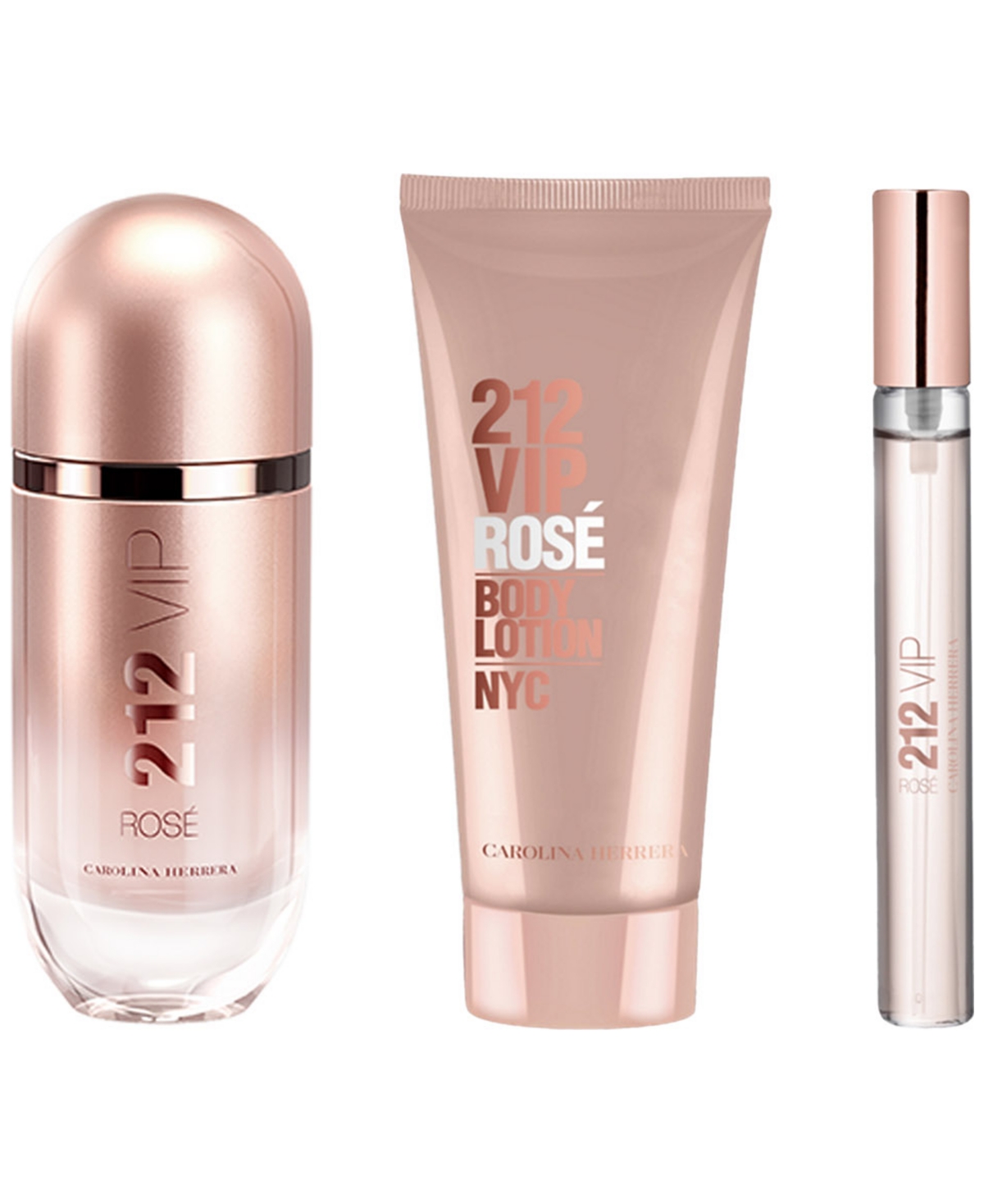 Carolina Herrera 3-pc. 212 Vip Rose Gift Set In Transparent