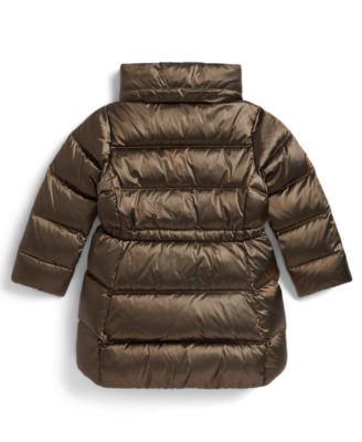Girls' 2T-6X Insulated Metallic Outerwear Coat