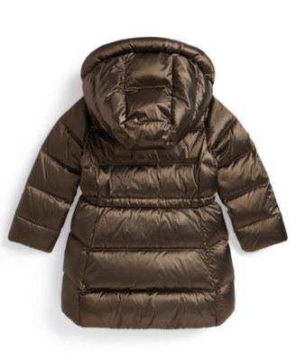 Girls' 2T-6X Insulated Metallic Outerwear Coat