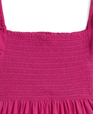 Girls' 7-16 Smocked Tiered Dress