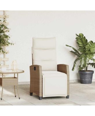 Reclining Patio Chair Foldable Reclining Garden Chair Rectangular