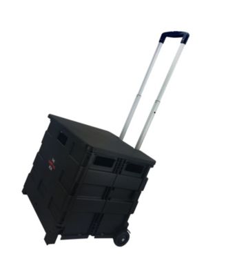 Home Heavy Duty Carry All Easy Folding Cart with Lid
