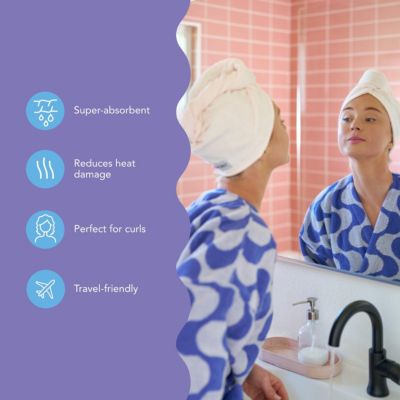 Microfiber Turbie Twist 2 Pack (Sheepskin, Pinecone)