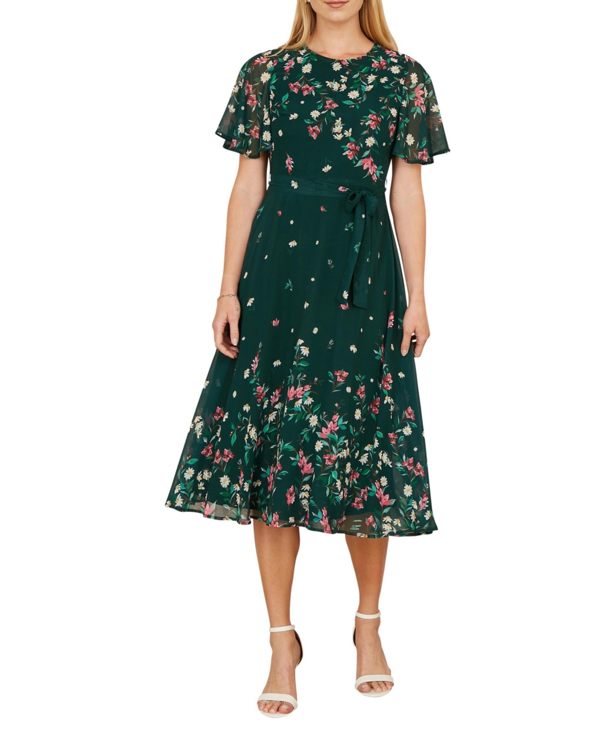 Yumi Women's Daisy Mirror Placement Skater Dress