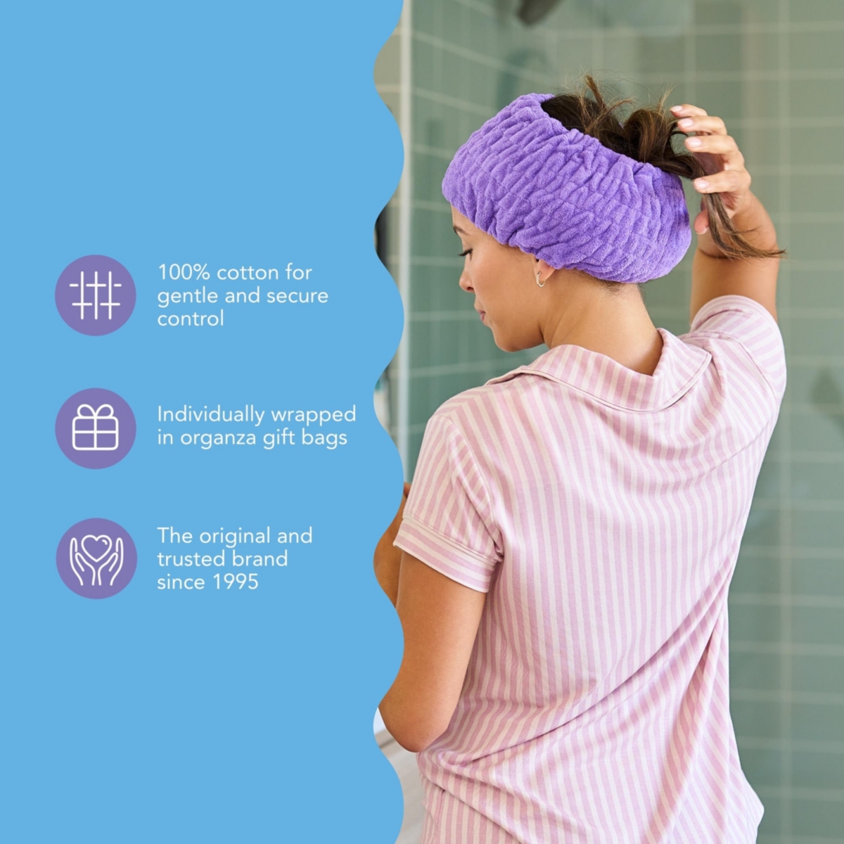 Cotton Turbie Band 4 Pack (Berry Lovely)