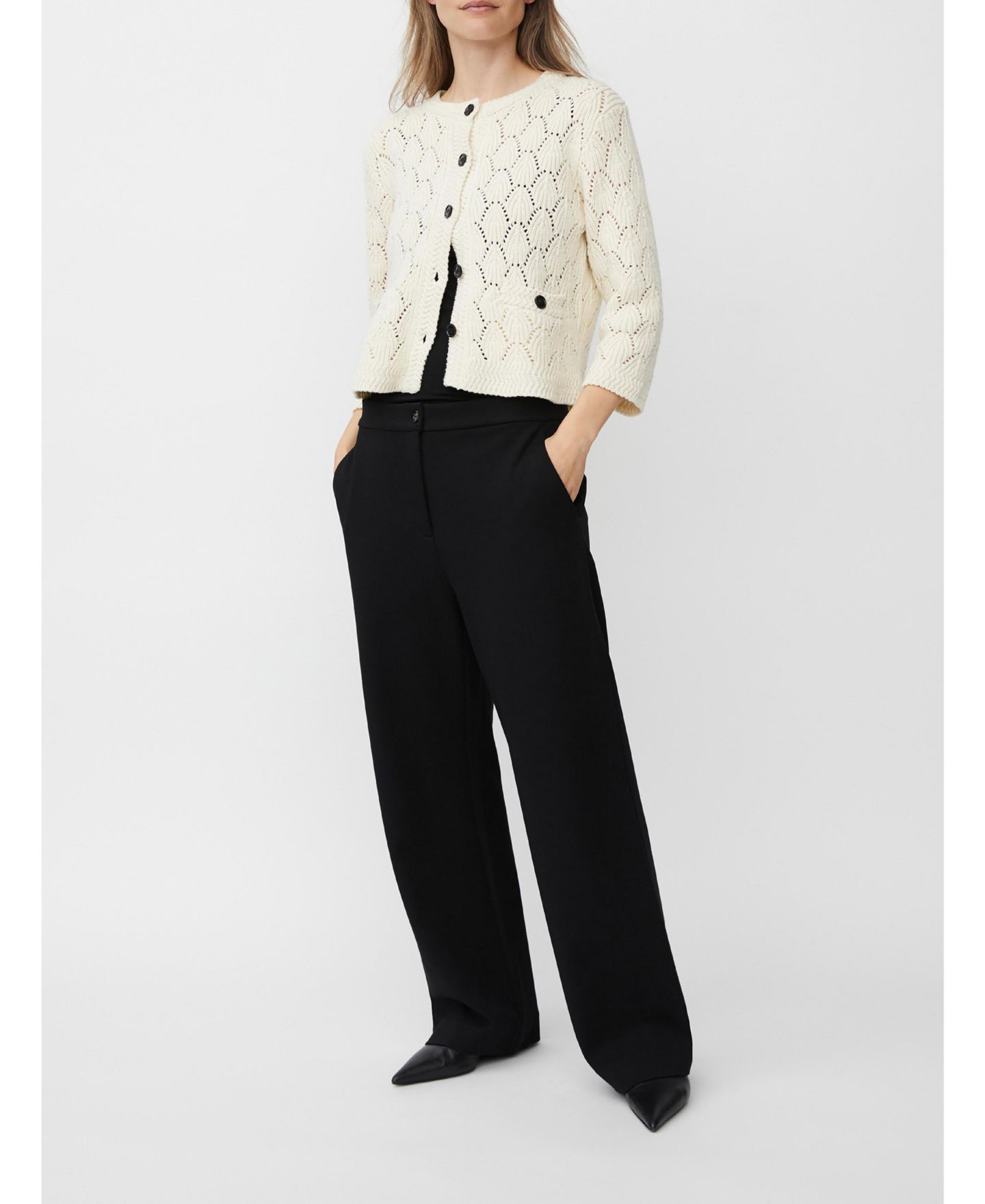 Женские брюки Masai Copenhagen MaPlegia Wide Leg Tailored, цвет: Чёрный — фото 7