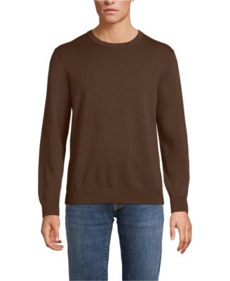 Men's Fine Gauge Cotton Crew Neck Sweater