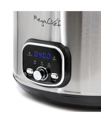 5.6Liter + 2.5 Liter Split Stainless Steel Electric Slow Cooker