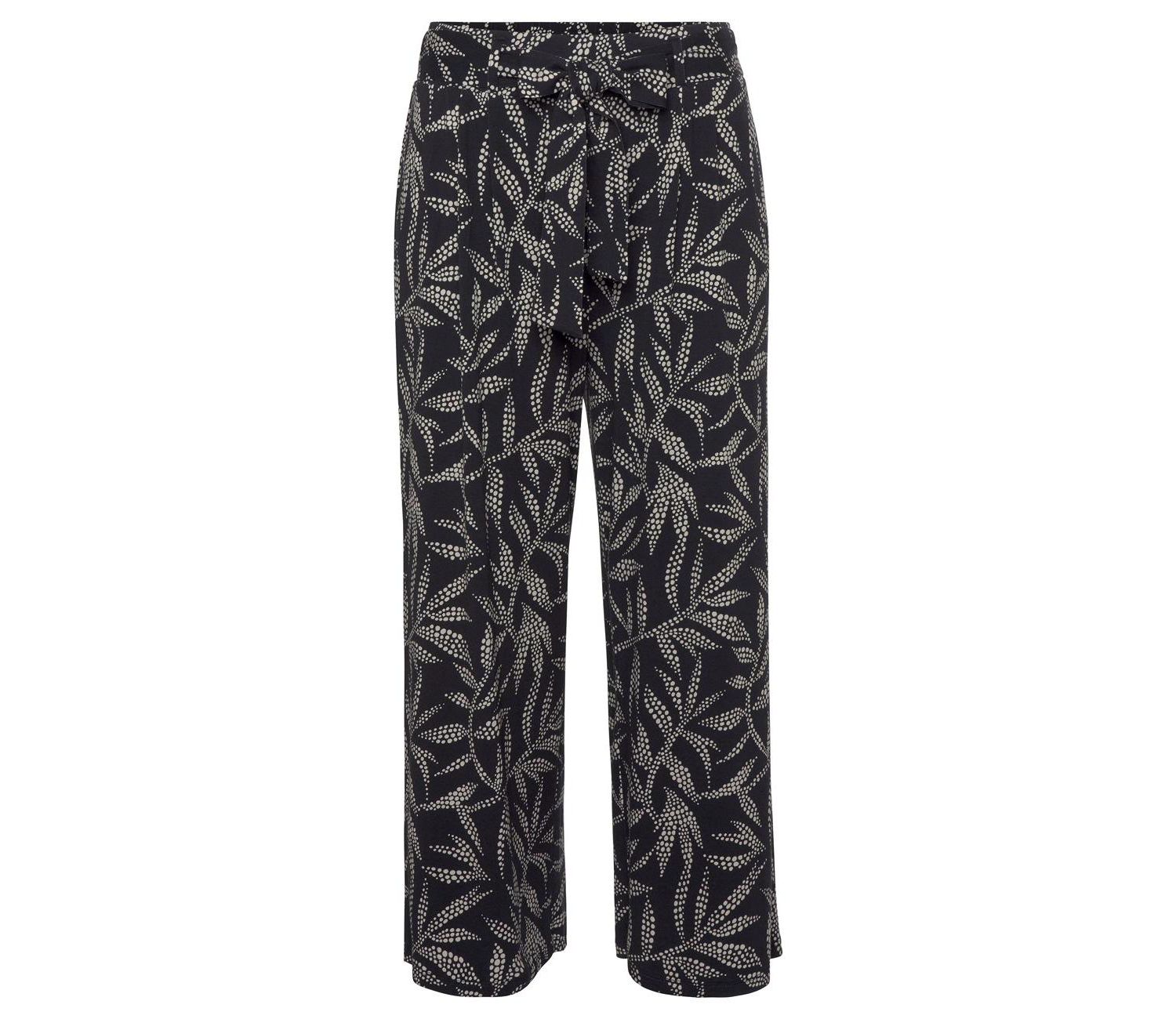 Women's Viscose Printed Culottes High-Waist Pants