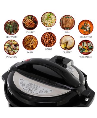 12 Quart Steel Digital Pressure Cooker with Stainless Steel Pot