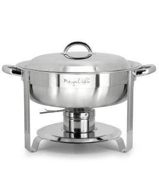 5.3 Quart Round Stainless Steel Professional Chafing Dish/Food Warmer/Buffet Server Serving Trays