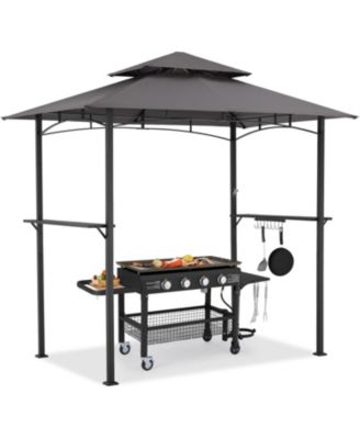 Grill Gazebo 8'x5'Outdoor Patio Backyard BBQ Grill Shelter