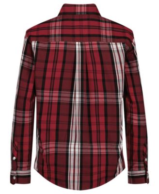 Boys' 2T-7 Plaid Long Sleeve Shirt