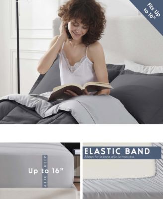 Nestl Luxury Soft Reversible 7-Pc. Comforter Set, Queen