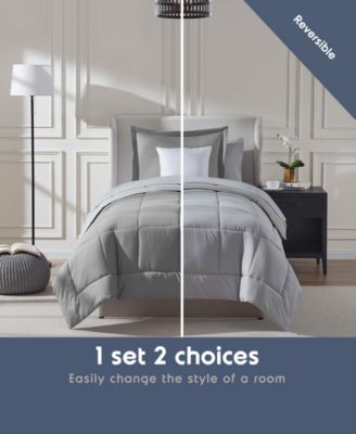 Luxury Soft Reversible 5-Pc. Comforter Set, Twin XL